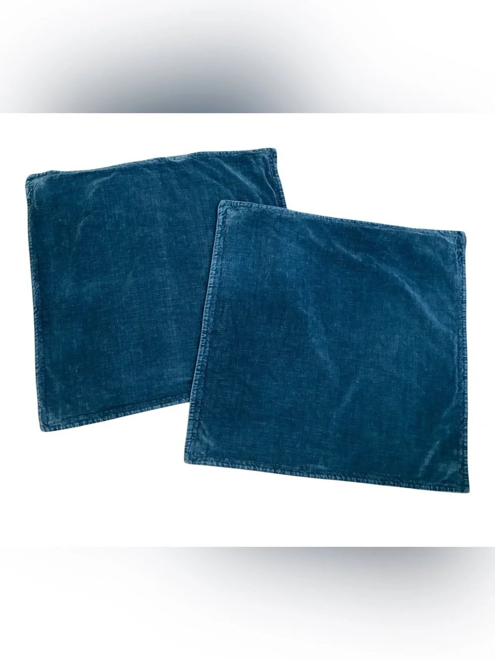 Set 2 Pottery Barn 24” Washed Velvet Pillow Covers